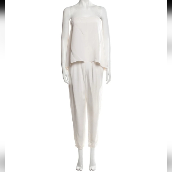 Tibi 4-ply Silk Strapless Jumpsuit, Size 6 - Picture 4 of 7